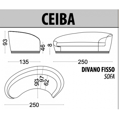 Włoska sofa CEIBA / Tr