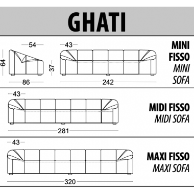 Włoska sofa GHATI / Tr
