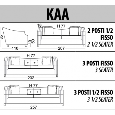 Włoska sofa KAA / Tr