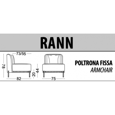 Włoski fotel RANN / Tr