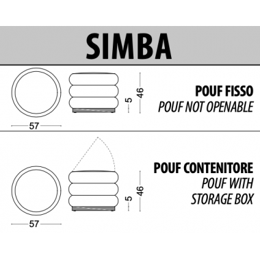 Włoska pufa SIMBA / Tr