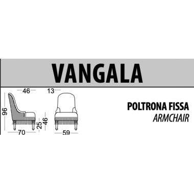Włoski fotel VANGALA / Tr