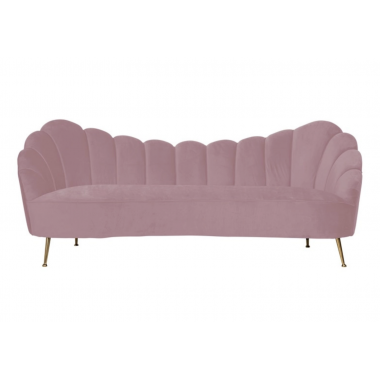 Sofa tapicerowana MUSZLA COSETTE Pink Velvet 230cm / S5120