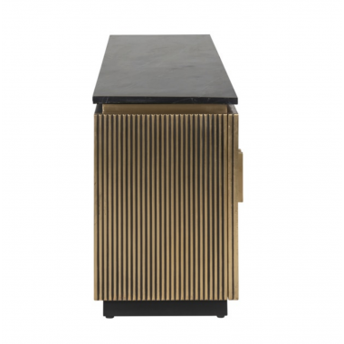 IRONVILLE złota marmurowy blat 200 x 60 x 40cm / 7577