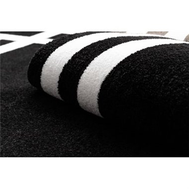 Dywan HAMPTON Lux koło czarny koło 160 cm
