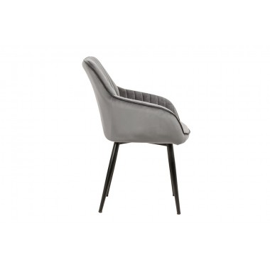 Krzesło z podłokietnikiem Turin srebrno szary/ 38787