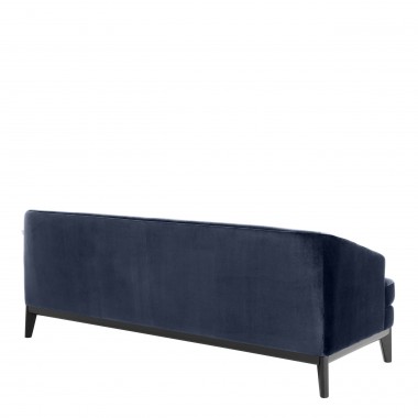 Sofa MONTEREY savona midnight blue velvet / retro styl
