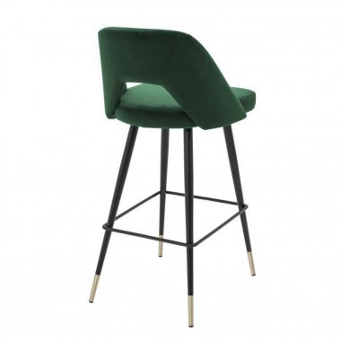 Krzesło Barowe  AVORIO / roche zielony aksamit / 112054