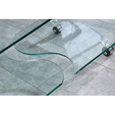 Stolik kawowy FANTOME szklany 90 cm / 37256