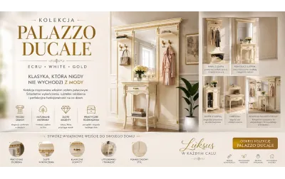 Palazzo Ducale White – włoskie panele garderobiane do eleganckiego przedpokoju